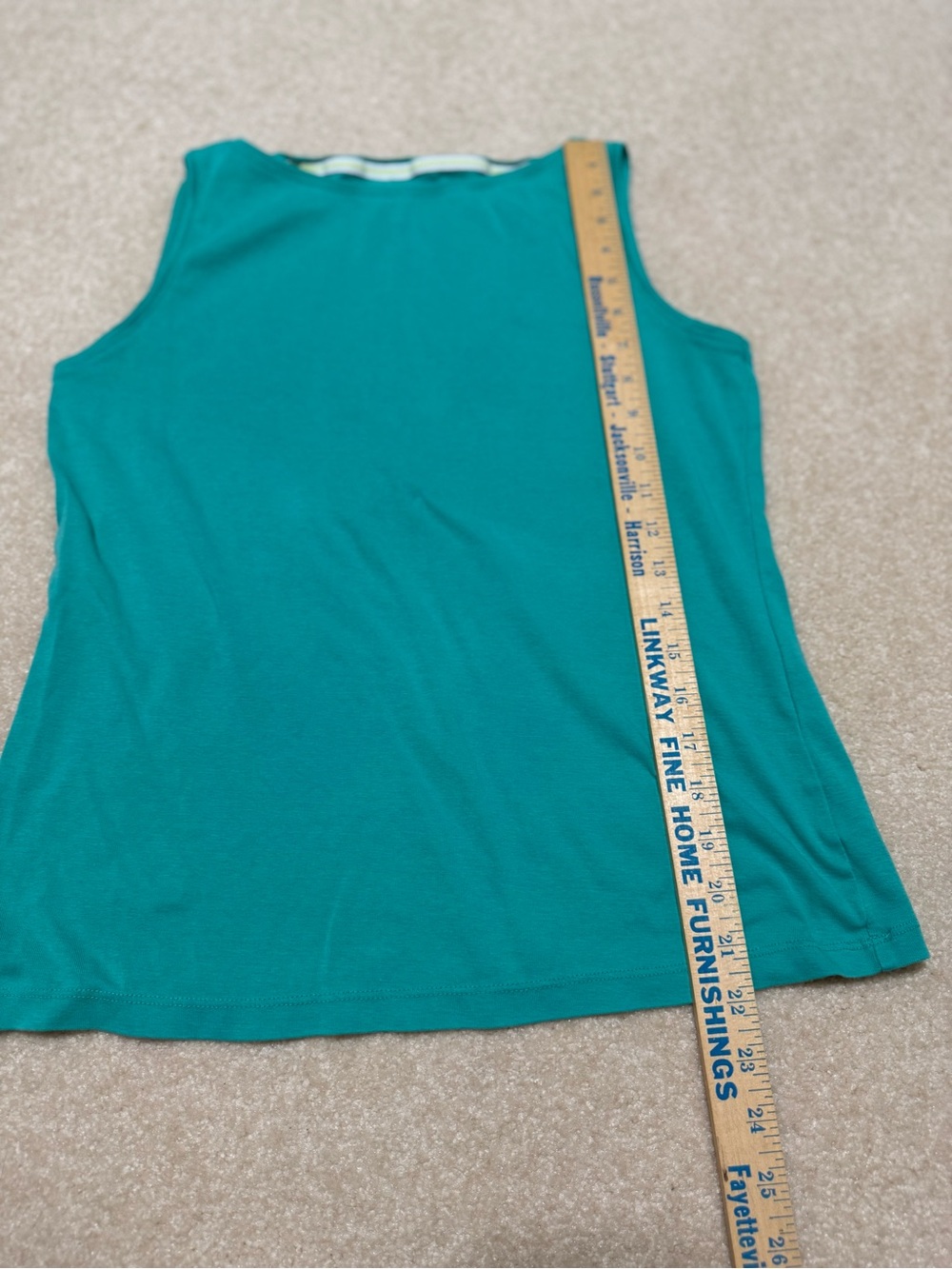 Talbots Teal Sleeveless Bateaux Neck Women's Tank Top Medium - Picture 5 of 6